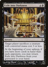 (2x) EXILE INTO DARKNESS - Saviors of Kamigawa – MTG Magic the Gathering Card