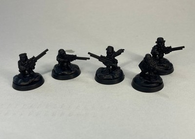 5x Ratling / Halbling Sniper Einheit für Warhammer 40k / Killteam aus Zinn 