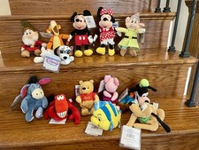 RARE TEST MARKET VERSION Disney Characters Plush Bean Bag Set of 13 NWT