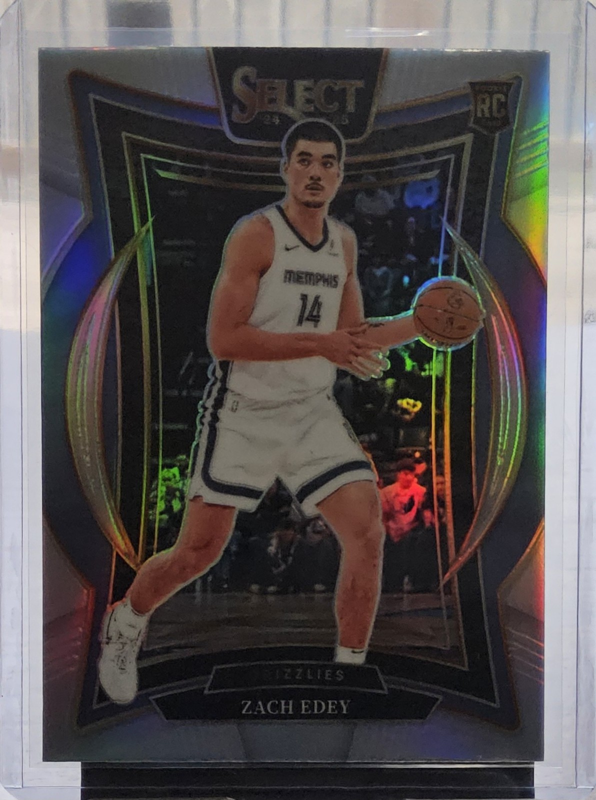 2024-25 Panini Select #98 Zach Edey Silver Prizm