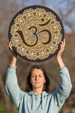 Sacred Vegan “AUM Sound” Drum, deep bass healing tool, tunable frame drum, sacre