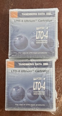 Tandberg Data LTO-4 Ultrium Tape Cartridge 800/1600GB (Lot of 2)