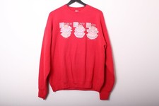 Vintage 1990s USA Made Lucy Rigg Teddy Bear Angels Distressed Sweatshirt - XL