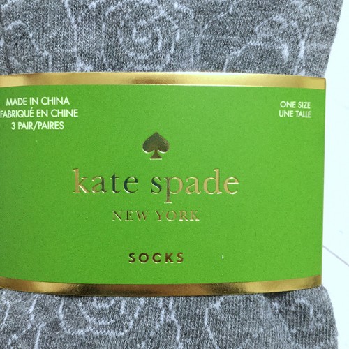 Calcetines Kate Spade Crew 3 Pares ELIGE Flor Lunares Rayas Leopardo Nueva York - Imagen 24 de 142