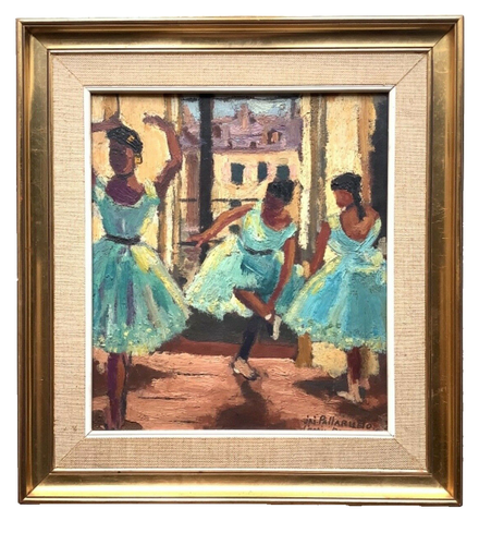 French Impressionism Opera ballerinas Dancers Paris After DEGAS Oil painting - 第 1/9 張圖片