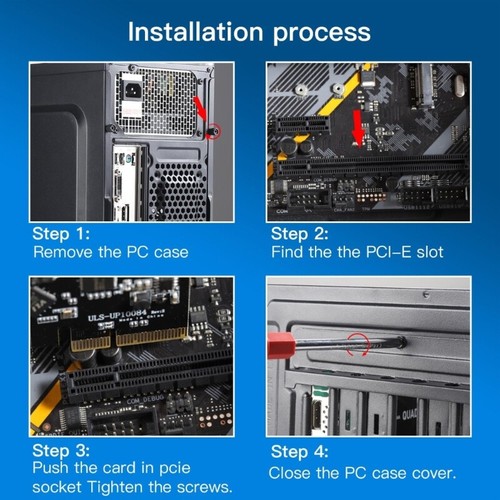 Dual 10G PCIE USB TypeC Desktop Expansion Adapter Card Support-Windows Pro- - Photo 3/8