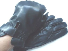 Men's "Classic Driving" Genuine Leather Wristrap Gloves,Black, M
