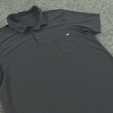 Vuori Shirt Mens Meduim Performance Golf Polo Short Sleeve Gray