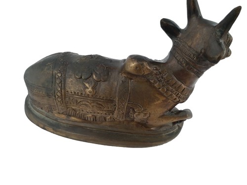 Cow Vintage Collectible Home & Office Decorative, Gift Idol, Cow Metal Statue - Picture 3 of 4