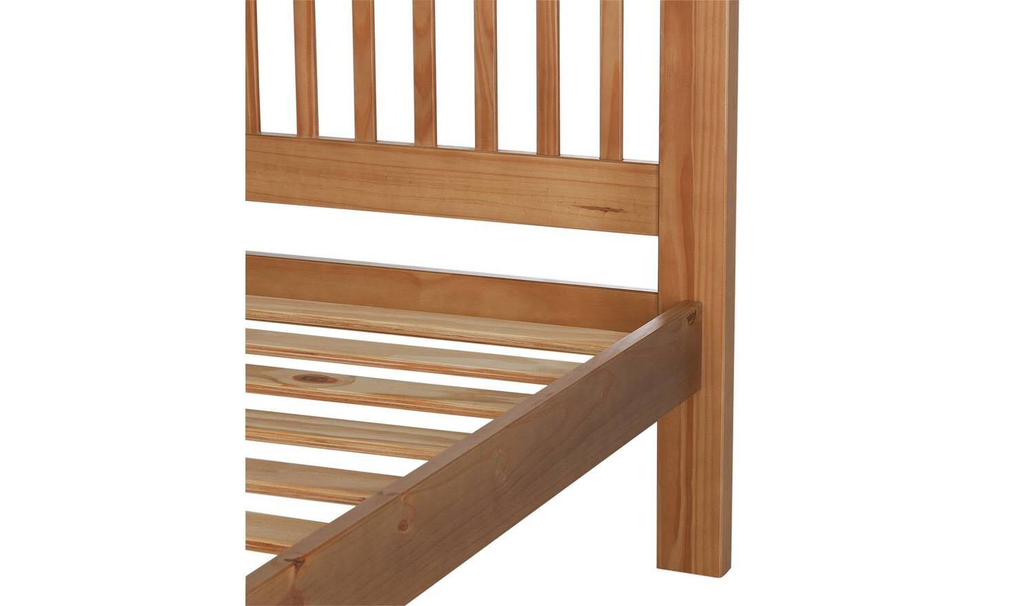 Aubrey Kingsize Wooden Bed Frame Oak Stain eBay