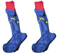 2 Pairs of New NIKE BARCELONA Football Socks Home Blue Adults L UK 7.5- 11