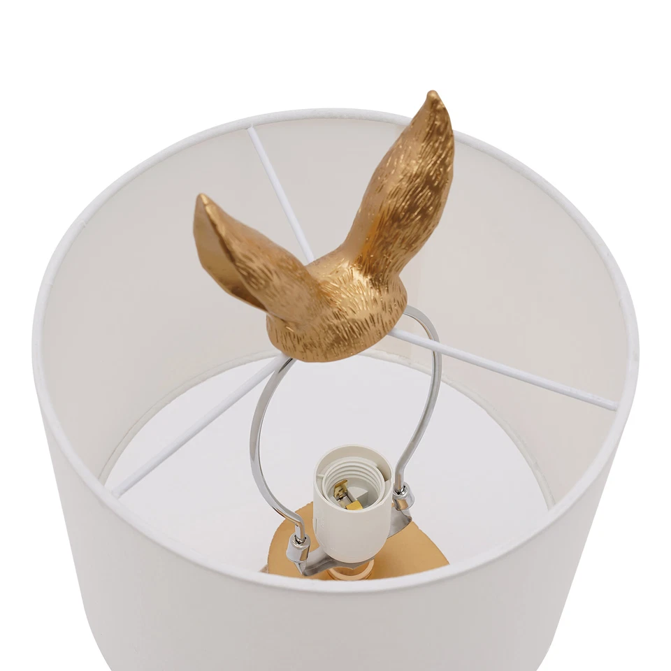 Rabbit Table Lamp Modern Golden Lamp Desk Light Office Bedroom Durable - Image 3 of 4