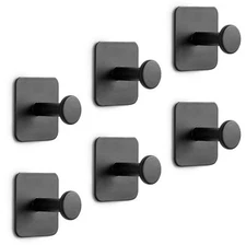 Heavy Duty Adhesive Metal Hooks for Hanging Hats, Garage Tools, Shower Access...