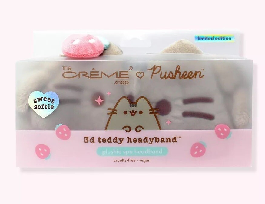 Crème Shop x Pusheen 3D Plush SPA Headband NEW in Package SHIPS