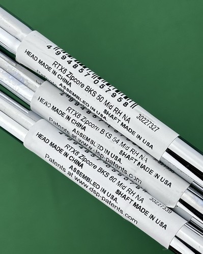 Cleveland RTX 6 Black Wedge Set 50-10*, 54-10*, 60-10* Steel Dynamic Gold RH NEW - Picture 4 of 6