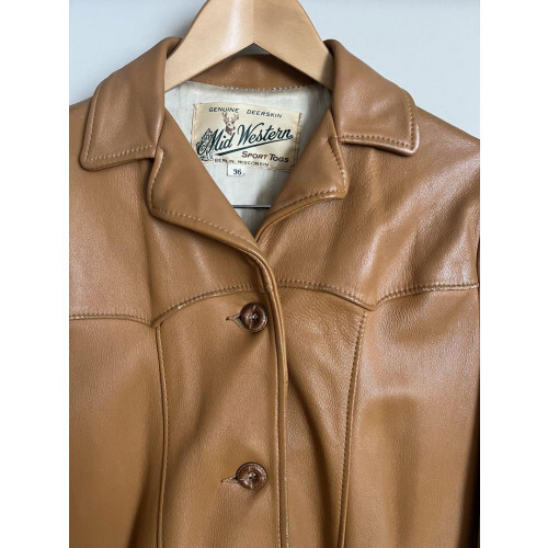 MID WESTERN Deer Skin Jacket made in USA | eBay