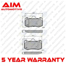 Brake Pads Set Front Rear AIM Fits Seat Ibiza 2004-2008 Renault Clio 2000-2005