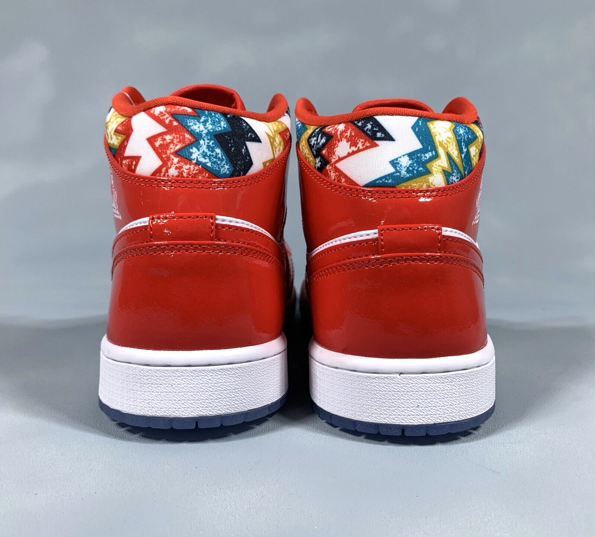 Nike Mens Shoes Size 7.5 Jordan 1 Mid SE Barcelona Sweater Red 2021 DC7294600 Amazon.com | Jordan Mens Air 1 MID SE DC7294 600 Barcelona  main image 3
