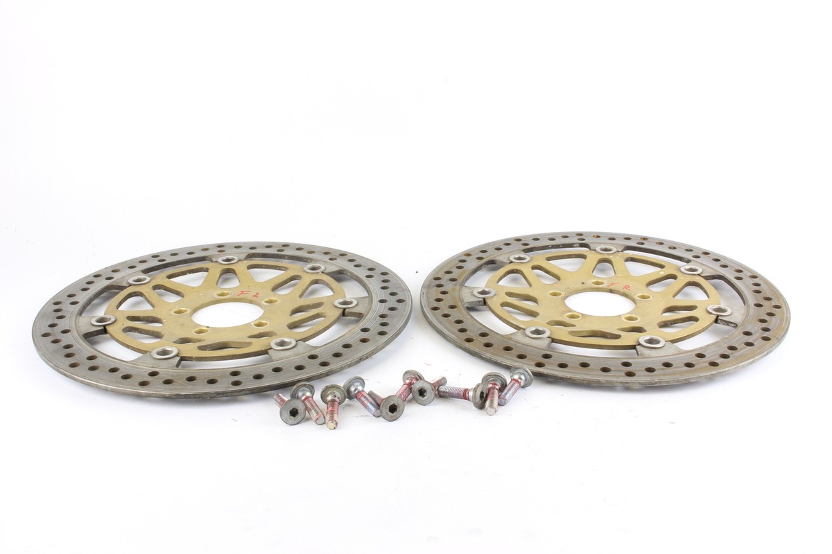 その他 Y 2001 Kawasaki Ninja Zx9r Front Left Right Brake Rotors Discs r2440