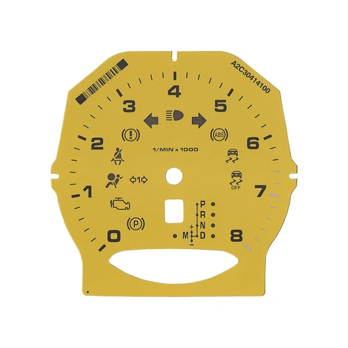Gauge for Porsche 911 Carrera 991/Cayenne Panamera 250KM/H Yellow 8000rpm