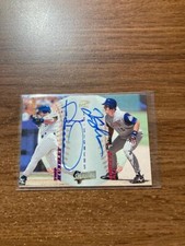 1998 Stadium Club Co-Signers Todd Hundley  Tim Salmon Autograph