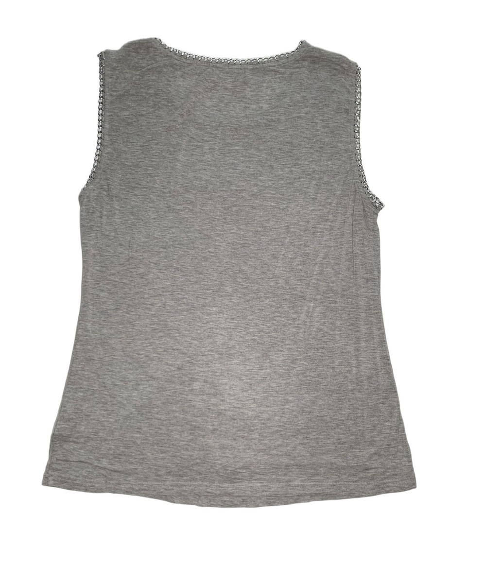 トップス litmus HP fluctuate chain cami grey Chain Trim Gray Tank Top Size M Sleeveless Edgy Punk | eBay