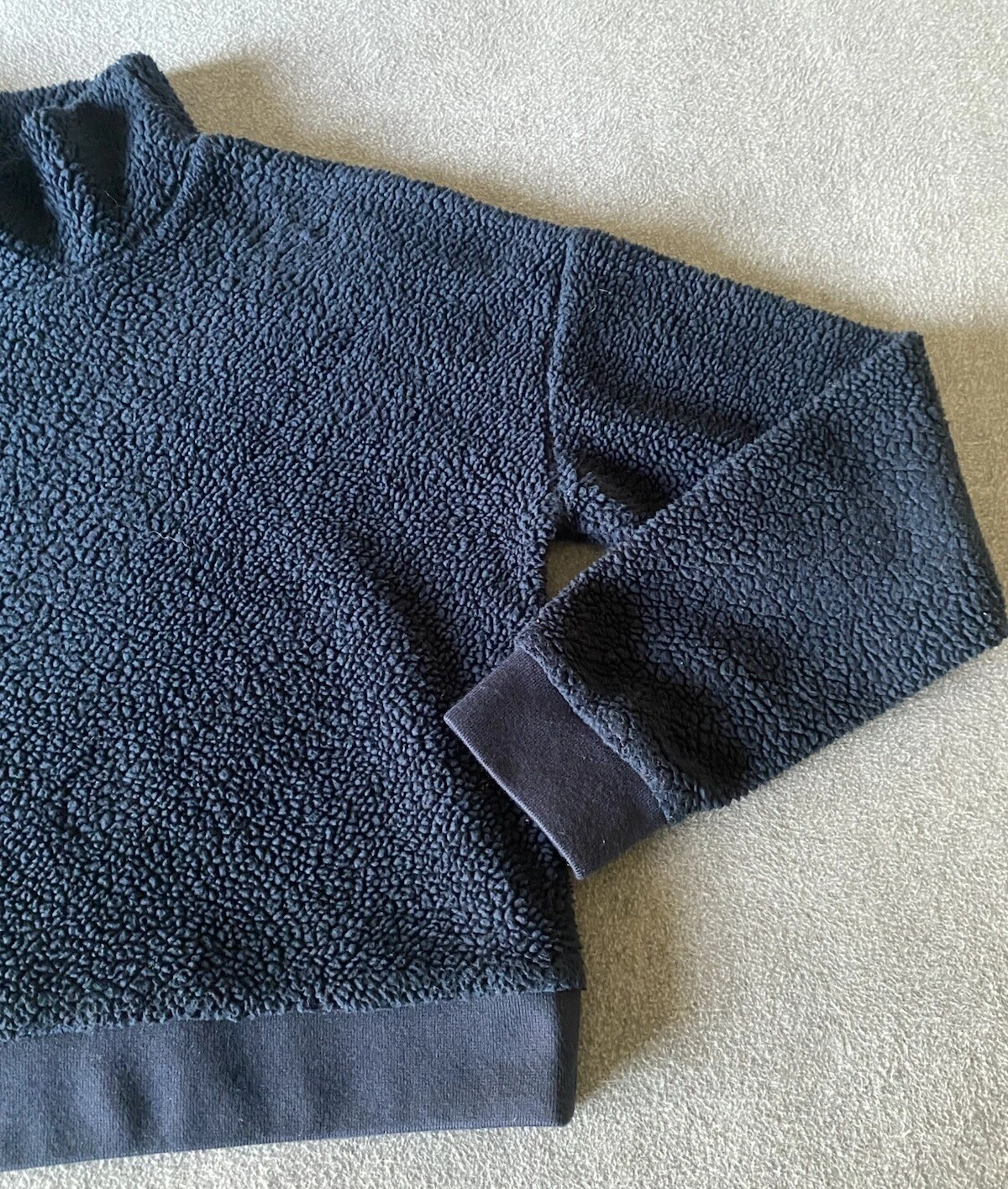 beyond-yoga bff sherpa crop turtleneck us made sweater