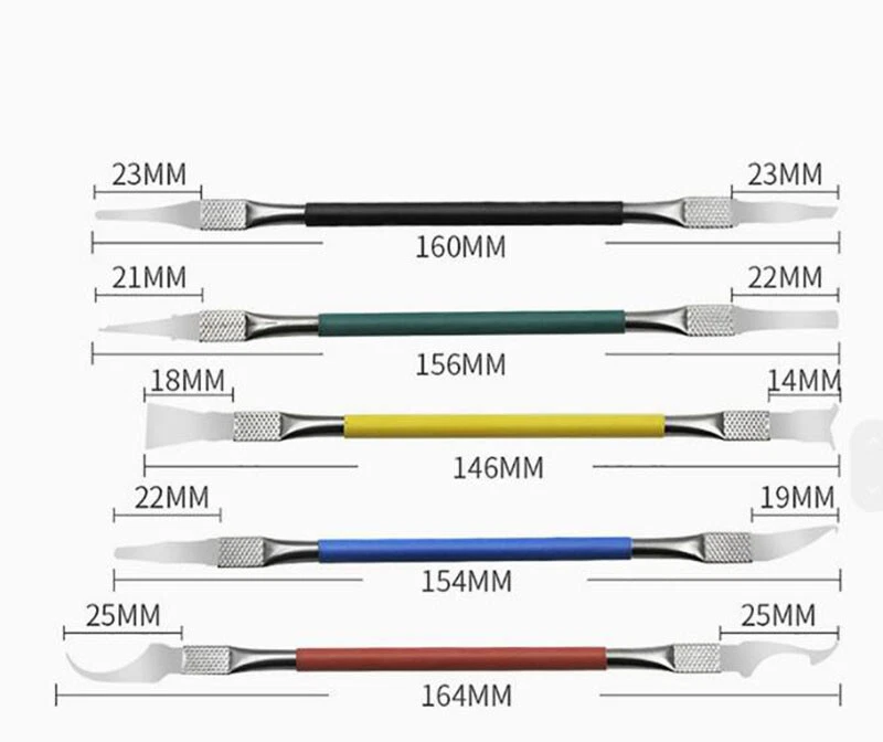 5Pcs PCB Mobile Phone Motherboard Chip Repair Edge Glue Removal Scraper Tool - Image 2 of 4