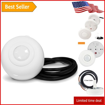 Commercial Grade 360-Degree PIR Ceiling Occupancy Sensor - 800 Sq. Ft. Coverage
