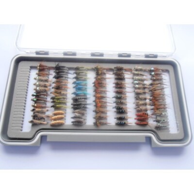 84 River Nymph Flies, 84 Mixed Flies, Boxed Set, Fly Fishing