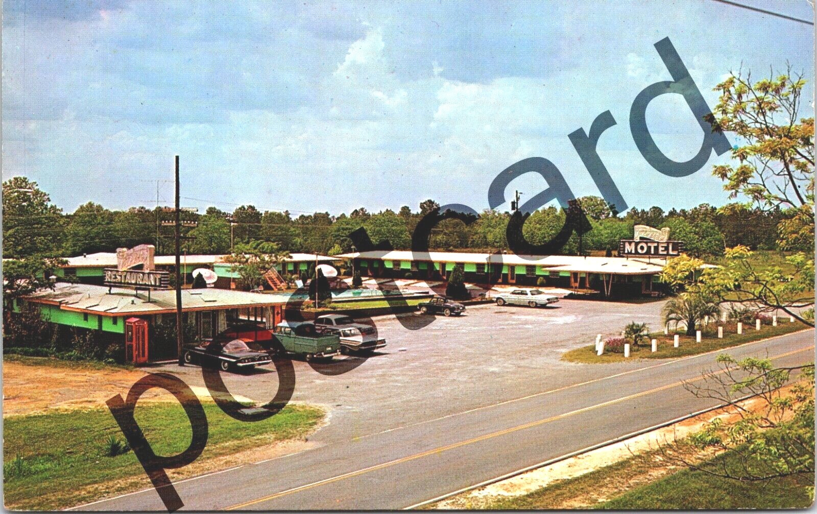 MONTICELLO FL Capri Motel, Mary Blow - Owner-Manager, Dog Racing, postcard jj056