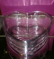 Libby Heart Shaped Clear Glass Candy Dish. Libby Heart Shaped Clear Glass Candy Dish.