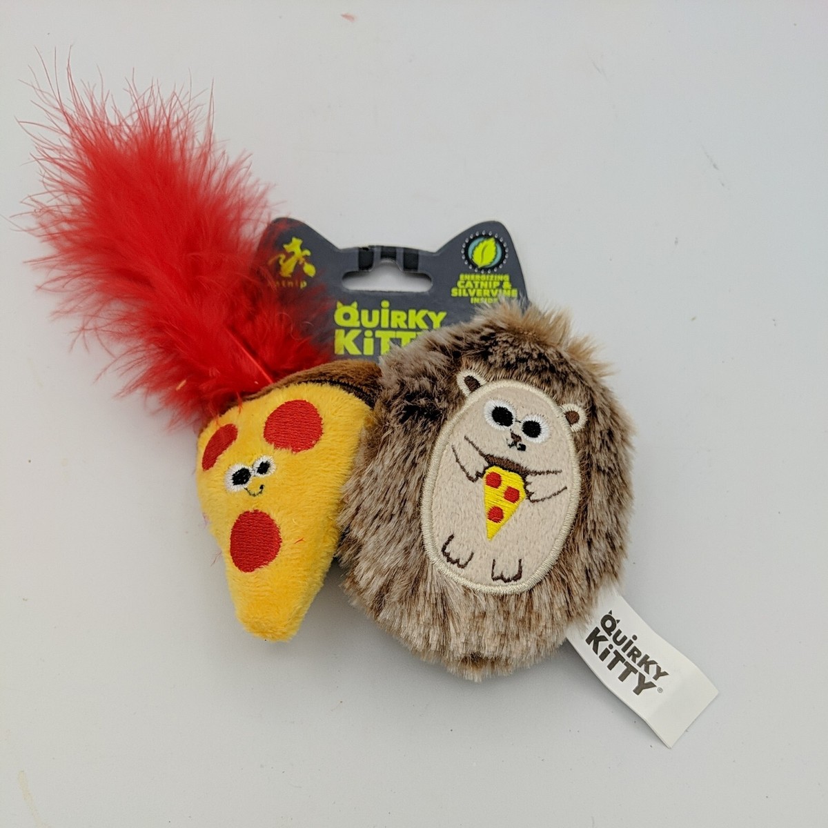 Quirky Kitty Cat Kitten Catnip & Silvervine Hedgehog & Pizza Pet