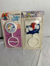 2 Vintage United Feature Syndicate Inc Snoopy Baby Plastic Rattle Danara 1965