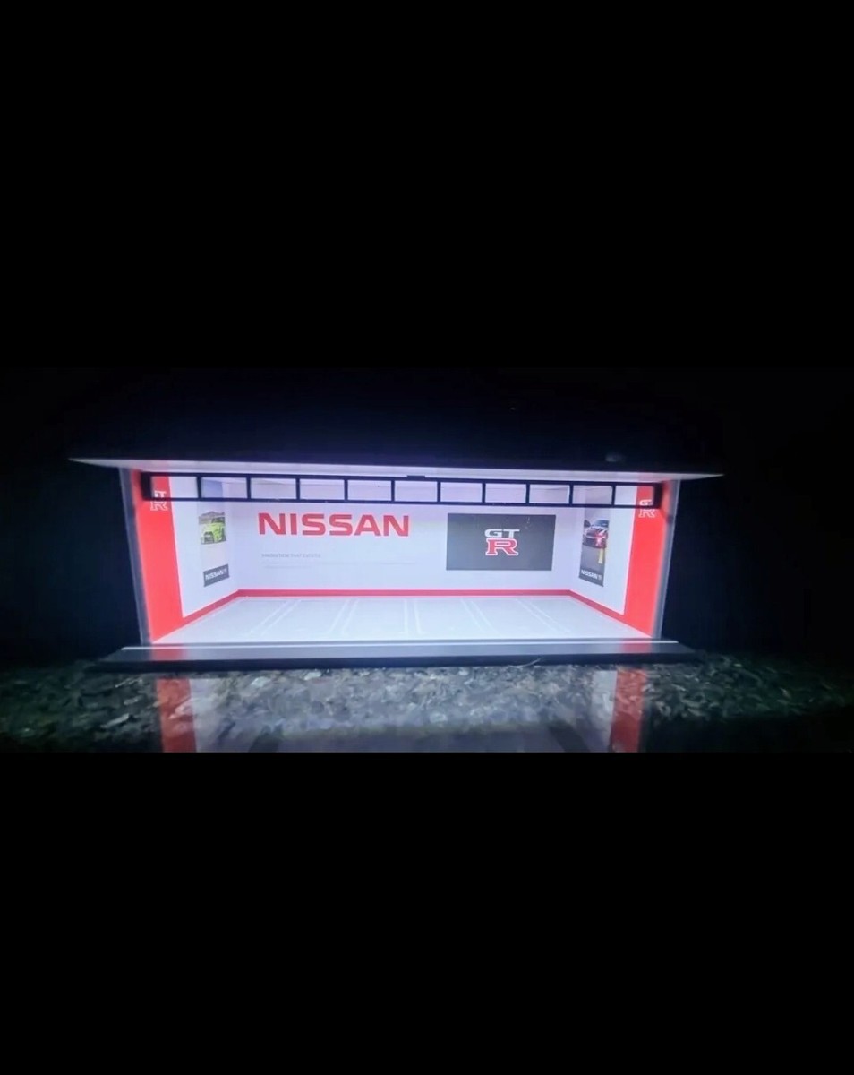 CUSTOM Nissan Skyline Dealer Garage Theme 1:64 Model Diorama