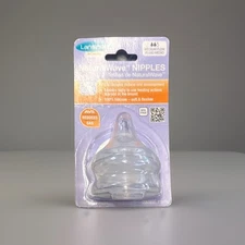 Lansinoh NaturalWave Nipples Medium Flow BPA Free Silicone Baby Bottle Nipple