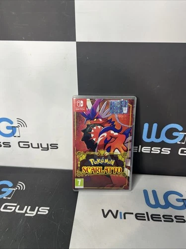 NEW Pokemon Scarlet Nintendo Switch Scarlatto Italian Version PAL Video Game