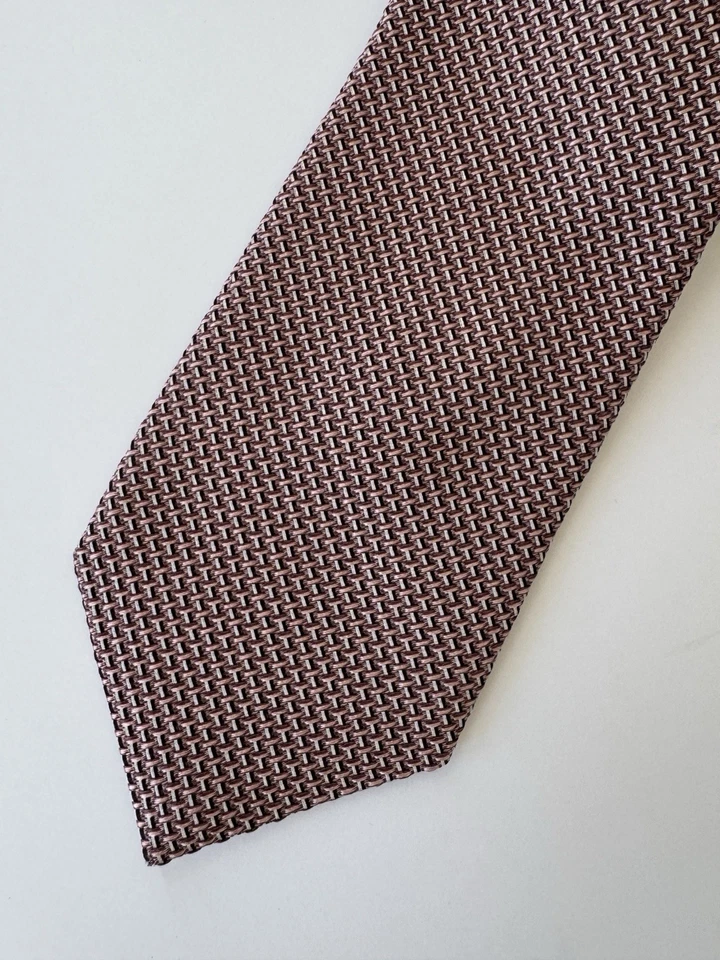 Corbata de seda para hombre Tom Ford rosa malva 3,25" x 62" formal de lujo boda Italia Foto 2 de 4