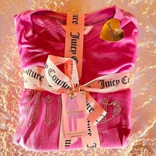NWT Juicy Couture Sleepwear Pink 3 Piece Pajama Set in Women's Extra Large