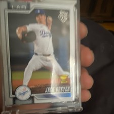 Topps Chrome Jack Dreyer Rookie RC Los Angeles Dodgers MLB Baseball Card #66. rookie card picture