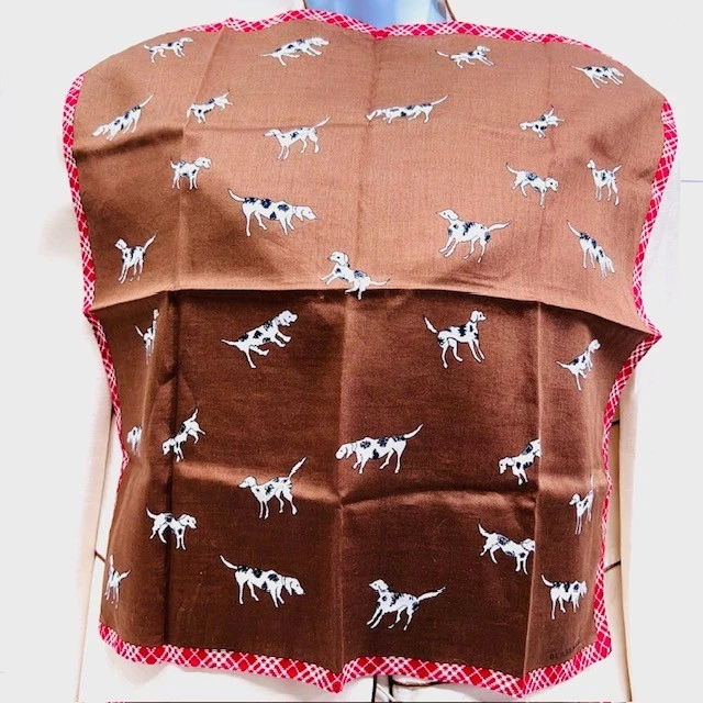 Sin usar - Mini bufanda/pañuelo Burberry algodón 19" marrón oscuro rojo Nova (85 Foto 4 de 4