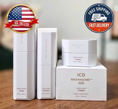 SET 3: INCELL.DERM RADIANSOME100 MICROFLUIDIZER (Cream,Toner,Ampoule) - NEW SALE