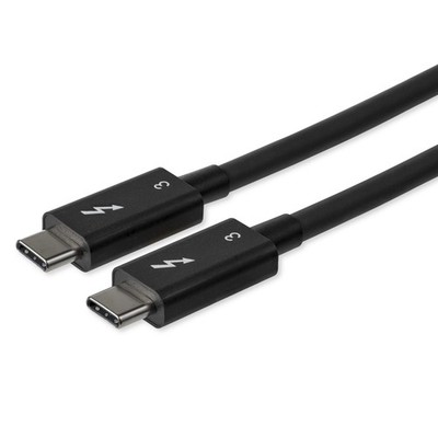 StarTech.com 2.6ft (80cm) Passive Thunderbolt 3 Cable, 40Gbps, 100W PD, 4K/5K Vi