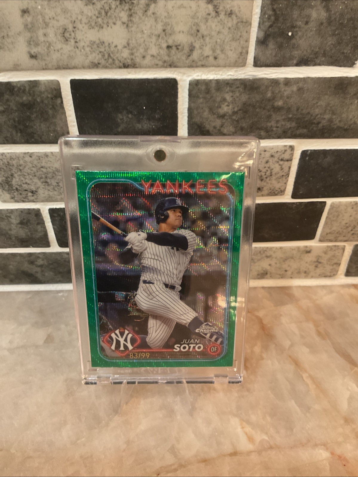 2024 Topps Chrome - Juan Soto #150 Green Wave Refractor /99