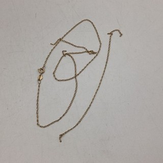 Scrap 375 9ct Yellow Gold Necklace Broken 2.03 Grams TE#8672
