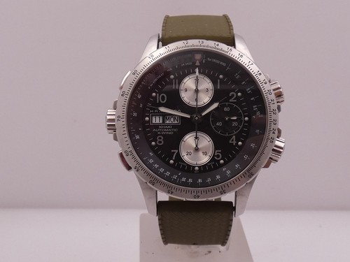 HAMILTON KHAKi X-WIND AVIATION CHRONOGRAPH 44mm BOX&PAPERS Automatic ANNO 2008 - Foto 8 di 14