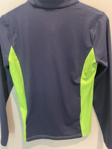 Ski Jumper KJUS Boys Gian Midlayer HZ Stem Green/Atlanta Blue Sz 12 1/4 Zip - Picture 5 of 10