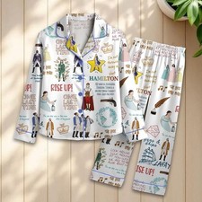 Hamilton Pajamas Set, American Musical Pajamas Set, Broadway Musical Pajamas Set