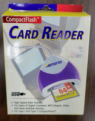 Memorex Compact Flash Card Reader Secure Digital MultiMeida Card USB High Speed