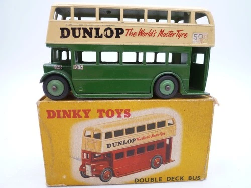 VINTAGE DINKY TOYS 290 ROUTEMASTER DOUBLE DECK BUS IN ORIGINAL BOX 1954